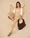 Pantalón Beige Avellana Claro Talla 6 131G003 Esprit