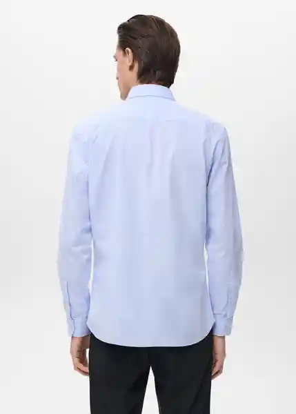 Camisa Play1 Celeste Talla S Hombre Mango