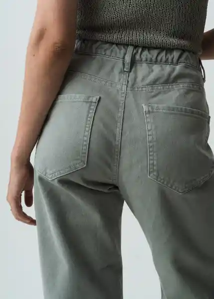 Pantalón Sorci Mujer Verde Calma Medio T 8 432G384 Naf Naf
