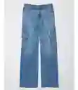 Jean Super High Rise Leg Mujer Azul T. 6 REGULAR American Eagle