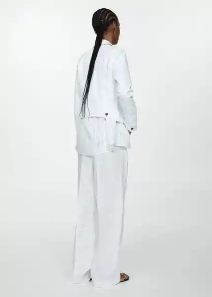 Chaqueta Cazadora Vicky Blanco Talla S Mujer Mango