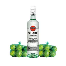 Combo Bacardi Ron Superior + Limón Tahití Turbo