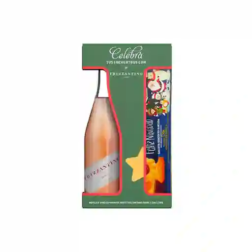 Frizzantino Vino Espumoso Rosado + Fortín Galleta
