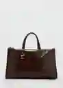 Bolso G Agnes Chocolate Talla 99 Mujer Mango