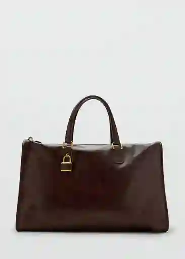 Bolso G Agnes Chocolate Talla 99 Mujer Mango