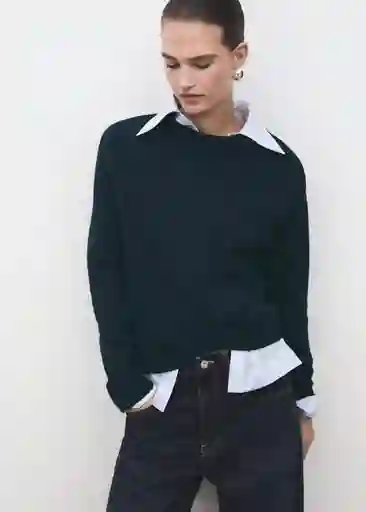 Jersey Monkey Navy Talla S Mujer Mango