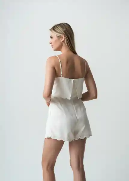Enterizo Lulu Crudo Marfil Claro Talla M 462G385 Naf Naf