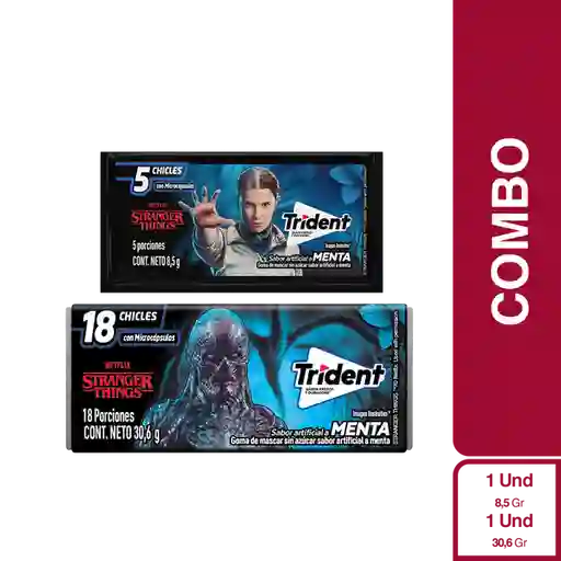 Trident Menta 5 Und + Trident Evup Menta