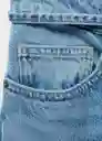 Jean Kika Tejano Medio Talla 36 Mujer Mango