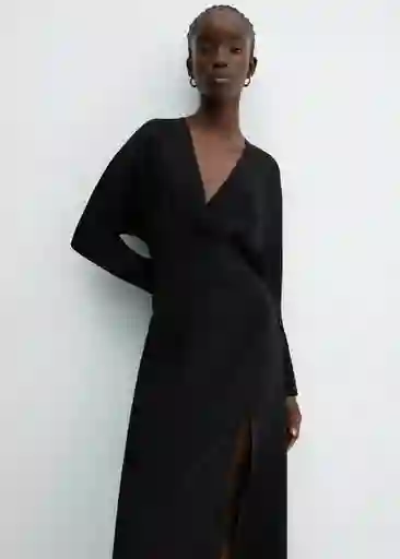 Vestido Erin Negro Talla S Mujer Mango