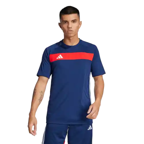 Adidas Camiseta Tiro Para Fútbol de Hombre Azul Talla S