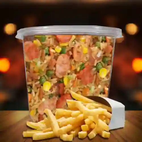 Combo Contenedor de Arroz Ranchero + Fra