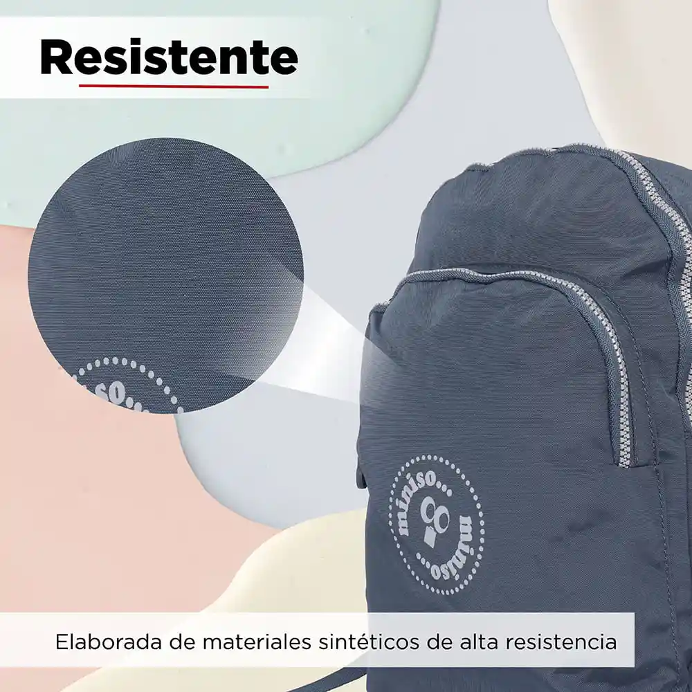 Miniso Morral de Colores Sólidos Fruity Fairy Azul Marino