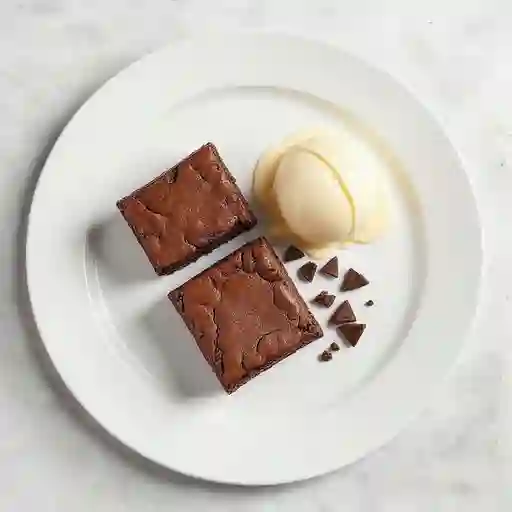 Brownie Con Helado
