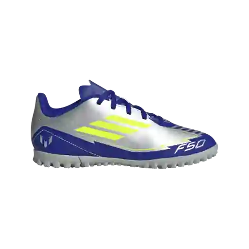 Adidas Guayos F50 Club Tf J Messi Fútbol Unisex Gris Talla 4