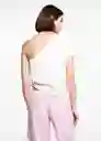 Camiseta Marina Off-White Talla 19 Niña Mango