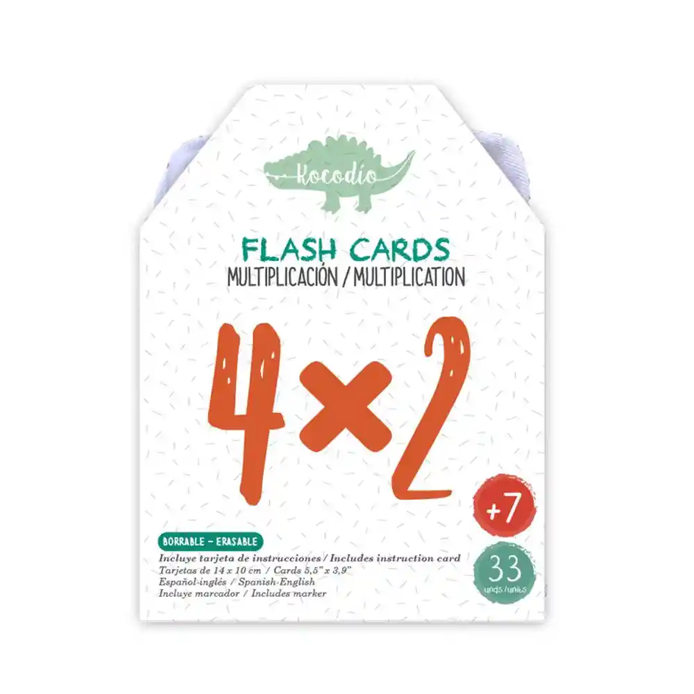 Kocodio Tarjetas Didácticas Flash Cards Multiplicación