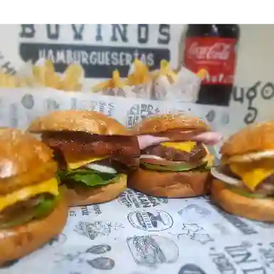 Combo Hamburguesa Burger 4 Sabores