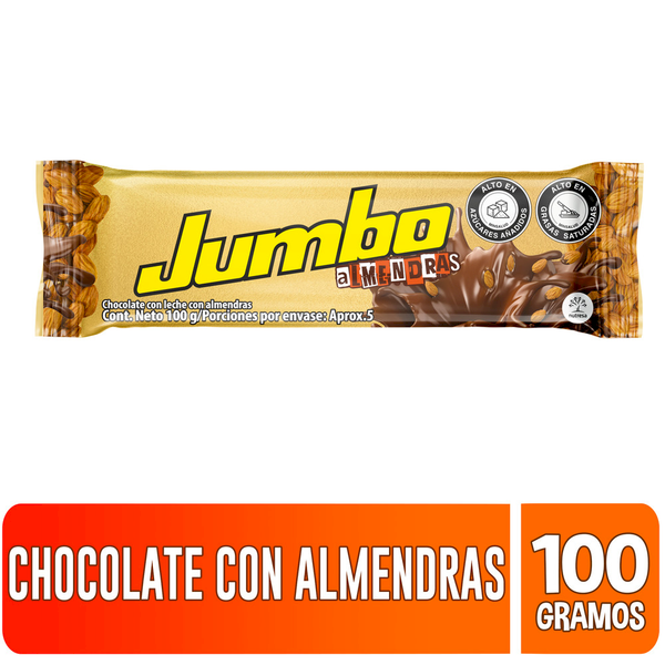 Jumbo Chocolatina Almendras 100g