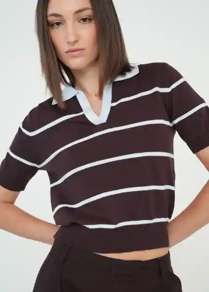 Tejido Mujer Café Ristretto Ultraoscuro Talla M 489g077 Naf Naf