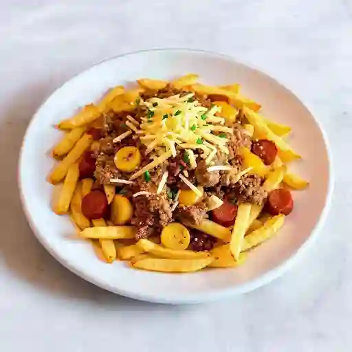 Salchipapa super para 5 personas