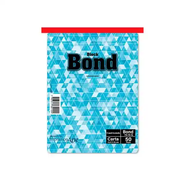 Impresionarte Block de Papel Bond Cuadriculado x 50 Hojas