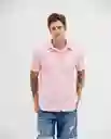 Camisa Manga Corta Para Hombre Rosado Talla M Rifle110f002