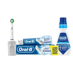 Combo Cepillo Eléctrico Oral B + Crema Dental +Enjuague Bucal
