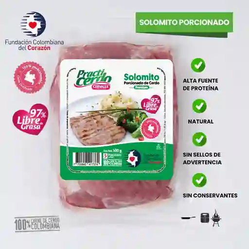 PractiCerdo Solomito de Cerdo Porcionado