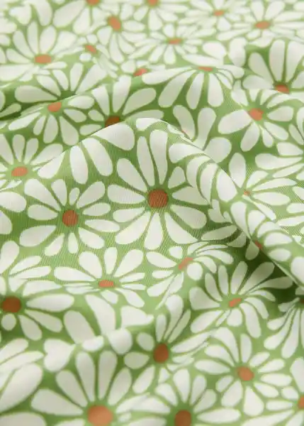 Pañuelo Maggie Verde Talla 99 Mujer Mango