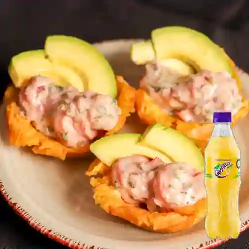 Combo Montadito de Camaron + Quatro Original 400ML