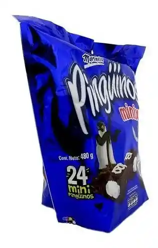 Pinguinos  Pastel Relleno de Crema Minix