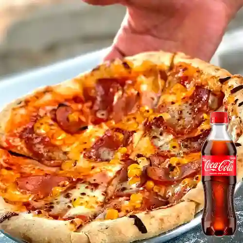 Combo Pizza de Carnes Personal +Cocacola Orig 400ml