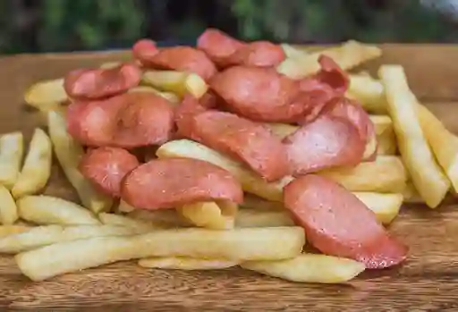 Combo Salchipapas + Gaseosa 400 ml
