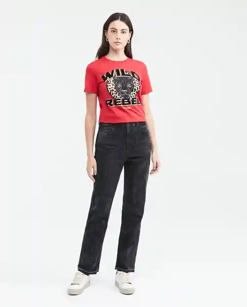 Camiseta Wild Rebel Graphic Tee Rojo Salsa Oscuro L Chevignon