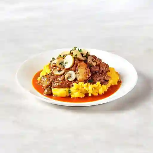 Trimixto de Res Cerdo y Pollo Queso y Champiñón
