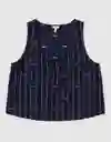 Camisa de Pijama Aerie Azul Talla X-SMALL 1819410 American Eagle