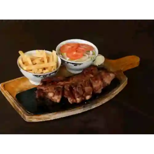 Costilla Bbq con Papa Francesa