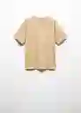 Camiseta Cord Beige Talla 14 Niños Mango