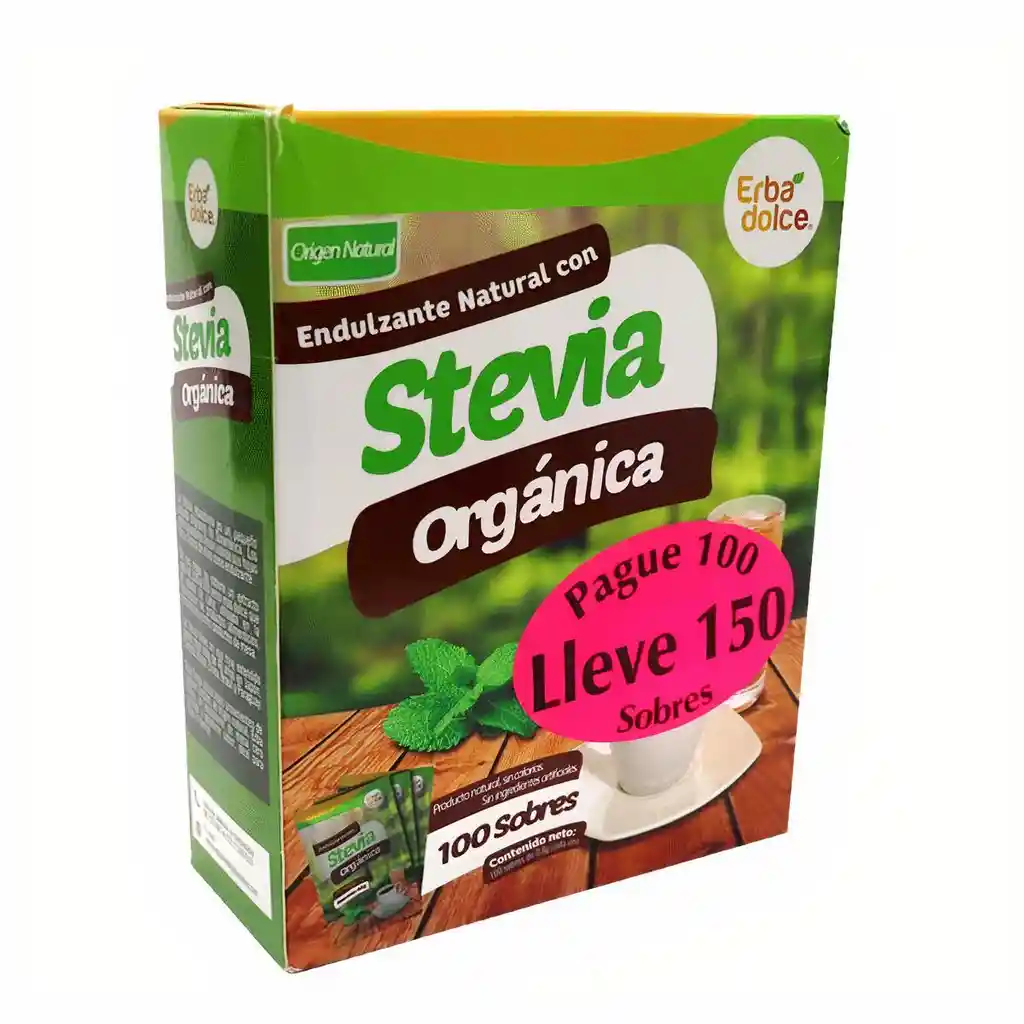 Erba Dolce Endulzante Natural con Stevia Orgánica