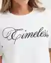 Camiseta Timeless Graphic Tee Crudo Pristino Claro M Chevignon