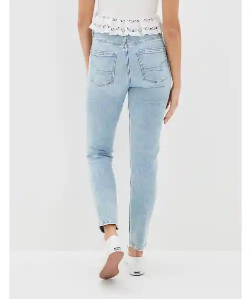 Jean Mom Mujer Azul Talla 2 REGULAR American Eagle