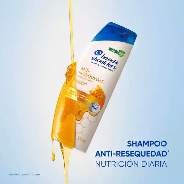 Head & Shoulders Shampoo Anti-Resequedad Nutrición Diaria 1 L