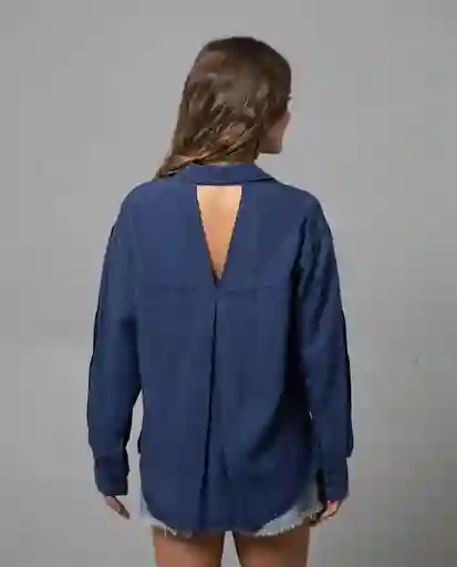 Camisa Mujer Azul Talla S 212G002 Rifle