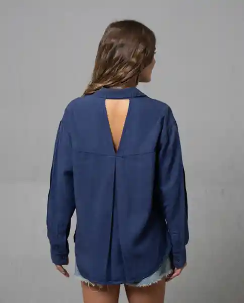 Camisa Mujer Azul Talla S 212G002 Rifle