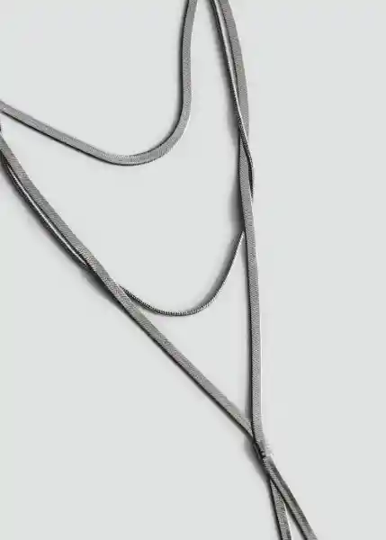 Collar Tracyp Plata Talla 99 Mujer Mango