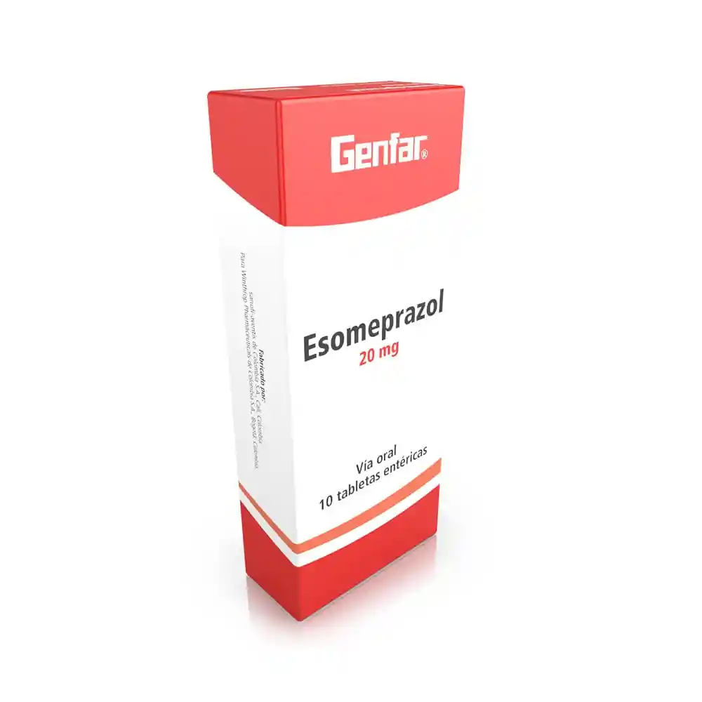 Genfar Esomeprazol (20 mg) 10 Tabletas