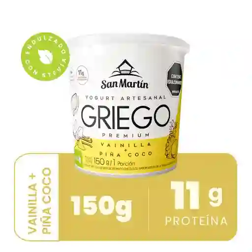 San Martin Yogurt Griego Artesanal Piña Coco