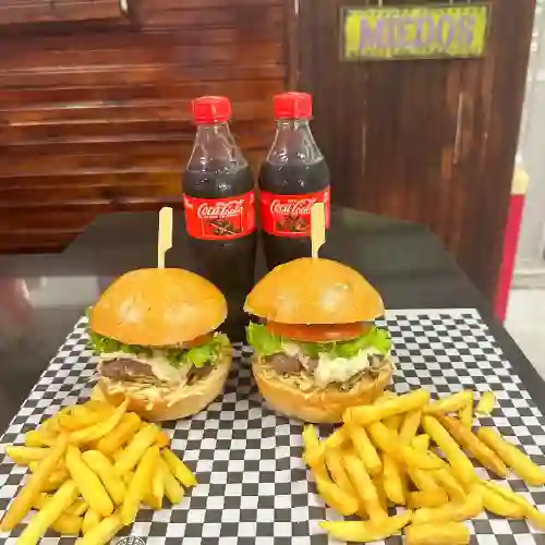 Combo Doble Hamburguesa Colombiana