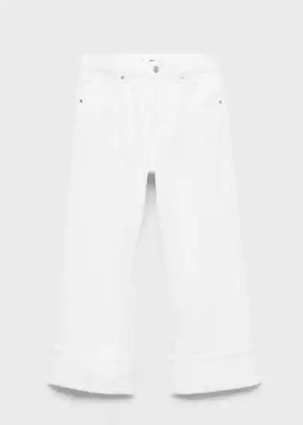 Jean Gala Blanco Talla 38 Mujer Mango